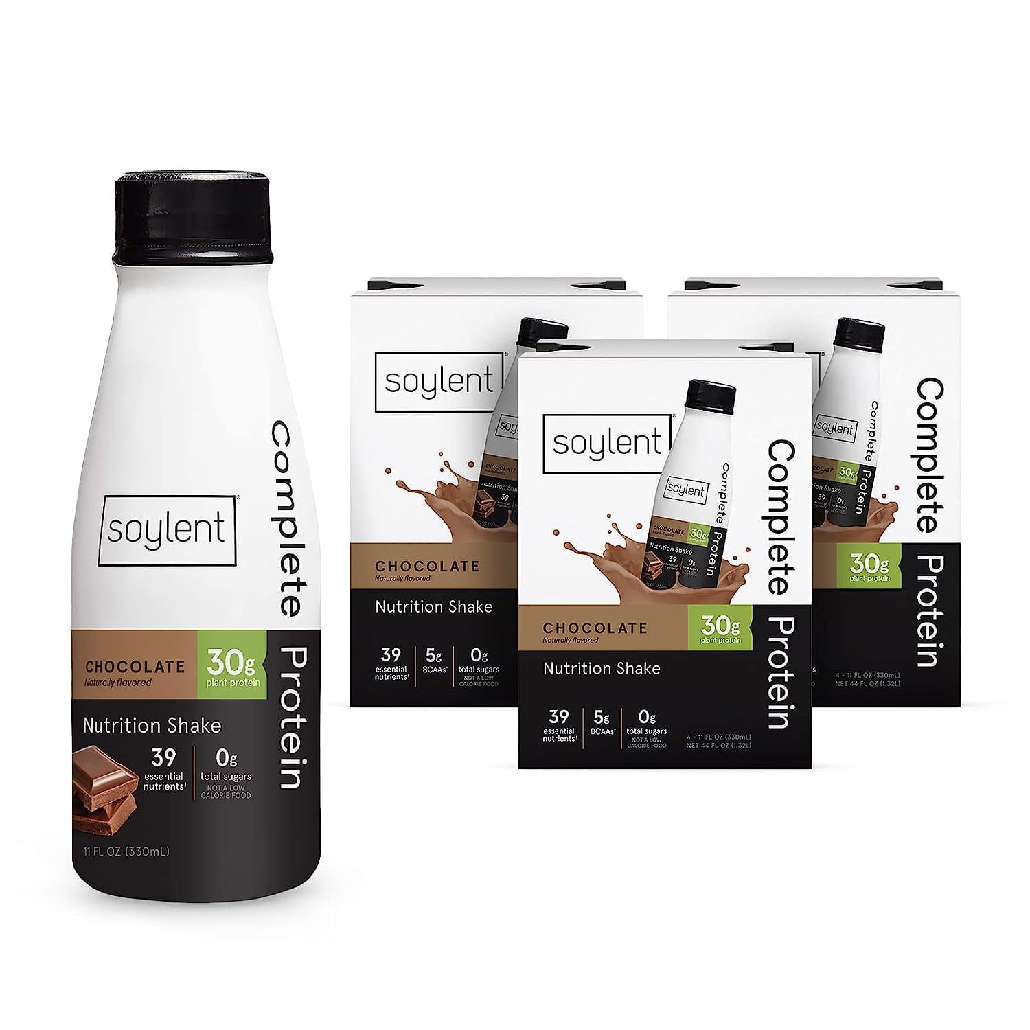 Soylent Vegan Meal Replacement Shake, GlutenFree Plant Protein Drink