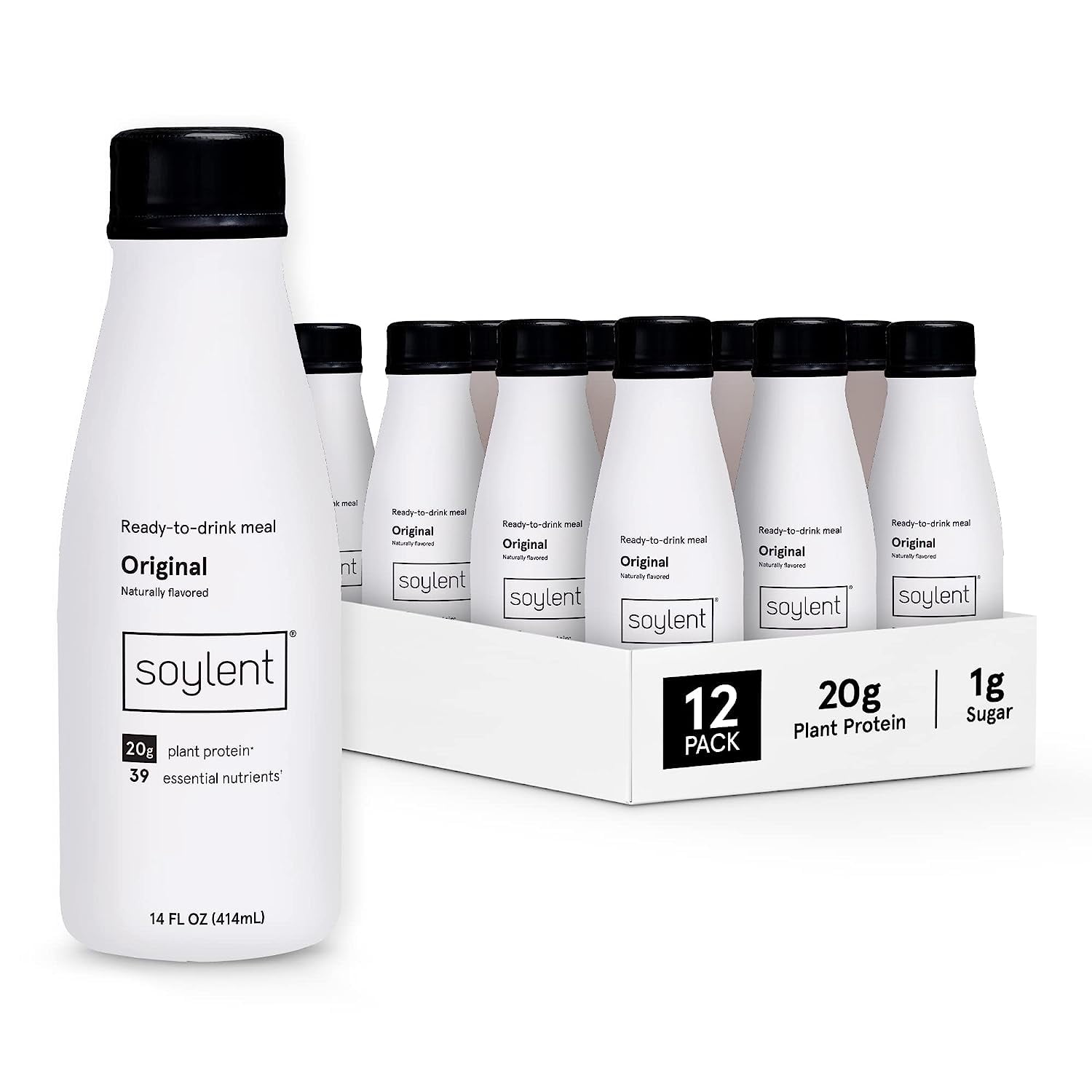 Soylent Vegan Meal Replacement Shake 14 Oz Ready to Drink Plant Protein