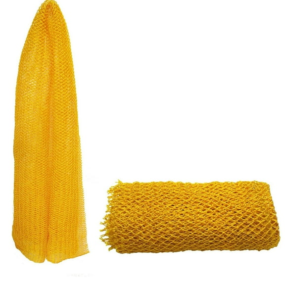 Soyumi African Net SpongeAuthentic, Real, Black Owned, Exfoliating Bath Wash Cloth, Long Sponge, Body Exfoliator, Shower BathAccessories, Back Foot Scalp Scrub, Flat Dead Skin Remover