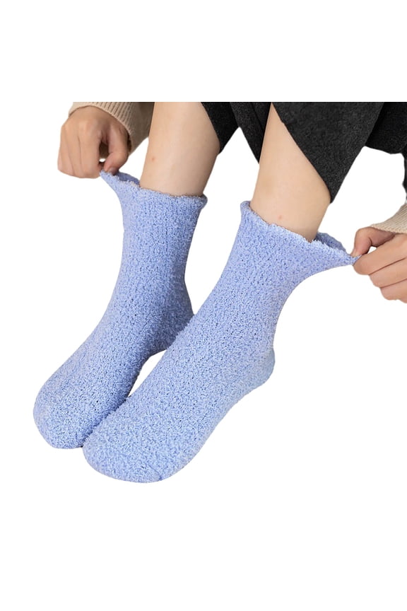 Ankle Athletic Hollow Socks Grip Socks Crew Warm Pilates Socks Feetures Stance Ski Cute Plush Running Wool Socks Cozy Book Comfort No Show Yoga Winter Alpaca Funny Socks Breathable, Blue