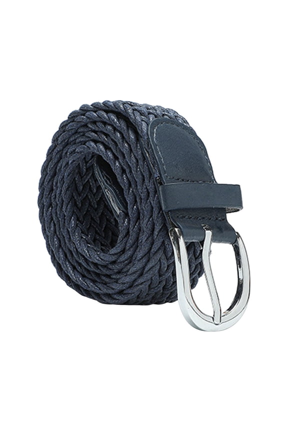 Boho Belt, Rattan Straw Raffia Summer Belts for Women 2026 Elastic Stretch Woven Waist Wide Band, Navy