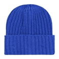 thumbnail image 1 of Soyumi Casual Cute Fluffy Lined Slouch Woollike Toboggan Cap Crochet ski cozy snow cold weather Fleece Lined Knit Unisex satin lined beanie hats Skull Warm Cable Knit Vintage Thick cap, Blue, 1 of 5