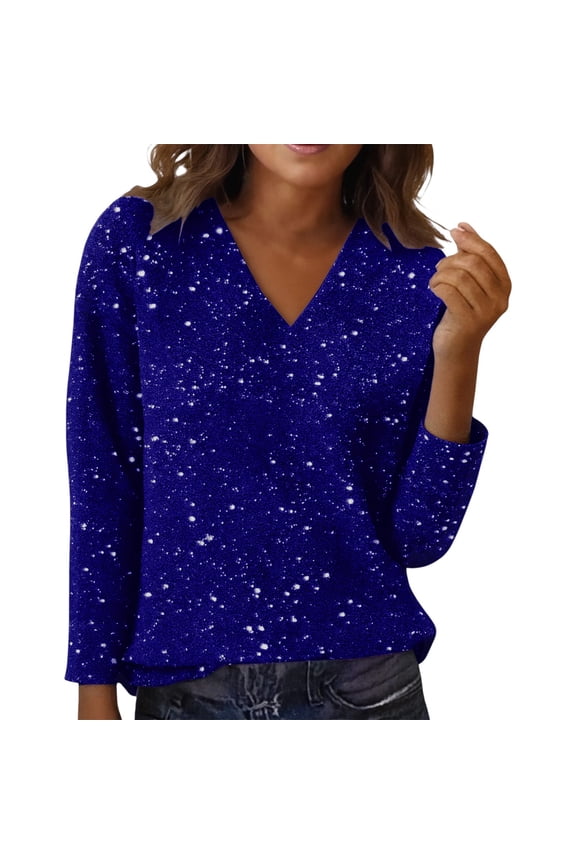 Casual Evening Cocktail Party Shiny Hoodies Long Sleeve Shirts for Women Crewneck V Neck Party Shirt Girls Long Sleeve Shirts Cozy Basic Sparkly Sweaters for Women Trendy Glitter, Beige