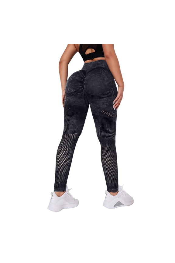 Cellulite 3D Leggings Womens, Butt Lifting Resistance Compression Leggings Tummy Control High Waisted Shapewear Tights Stretchy Gym Workout Yoga Pants Going Out Trousers Black
