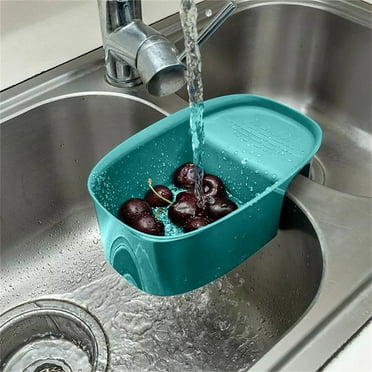 Soyumi Drain Rack Over The Sink Colander Strainer Basket Wash Vegetables And Fruits Drain Cooked Pasta And Dry Dishes Extendable New Home Kitchen