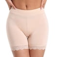 thumbnail image 1 of Soyumi Lace Slip Shorts for Under Dresses Women, Smooth Anti-Chafing Boyshorts Seamless Underwear Safety Shorts Boyshorts Lace Slip Shorts for Women, Beige, 1 of 7