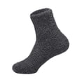 thumbnail image 1 of Soyumi Men Women Cozy Casual Crew Socks Heated Thermal Socks, Winter Warm Ankle Socks with Arch Support Cold Weather Moisture Wicking Workout Outdoor Hiking Running Yoga Sock, Dark Gray, 1 of 3
