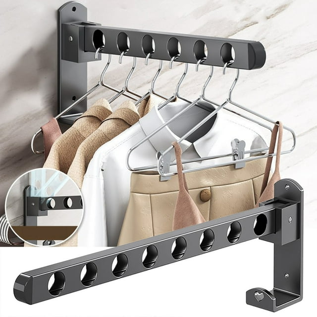 Soyumi Rack Creative Stacked Clothes Hanger Wall Mounted Wall Without