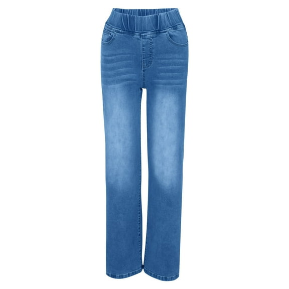 Soyumi Ski Womens Jeans Hiking Trousers Elastic Waist Casual Track Pants Jeans for Women Trendy Yoga Pants Women Workout Jeans for Women Homewear Printed Pull-On Curvy Cargo Pants Women, Sky Blue