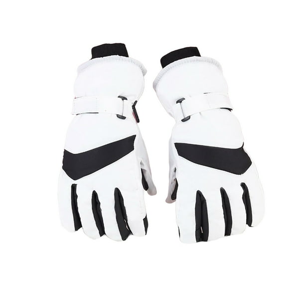 Soyumi Thermal Heated Gloves for Harsh Cold Weather - Winter Work & Outdoor Gloves for Men Women, Waterproof Touchscreen Ski Snow Running Hunting Gloves with Fleece Lining, White