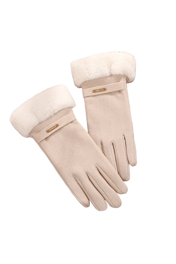 Thermal Heated Gloves for Men And Women, Winter Warm Touchscreen Ski Snow Running Gloves Waterproof Fleece Cold Weather Driving Hunting Work Gloves Hand Warmer Outdoor Sports, Beige