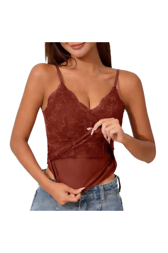 V Neck Cotton Tank Tops with Built-In Shelf Bra Sleeveless Racerback Fitted Basic Cami Shirts High Strechy Sleeveless Slim Fit Workout Tops, Red