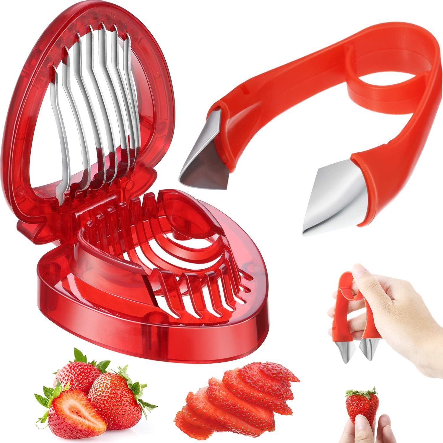 Outil Avocat 3 En 1 – Coupe, épluche Et Désosse – Lot De 2, Acier Inoxydable Et Plastique – Pour Guacamole, Salades - 13