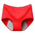 thumbnail image 1 of Soyumi Washable Absorbency Incontinence Regular Underwear for Women, Reusable Leak Proof Protection Panties for Bladder Leakage, Red, 1 of 9