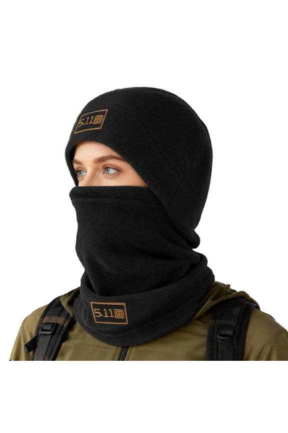 Winter Balaclava Ski Mask Hood - Fleece Thermal Windproof Full Face Cover for Men Women. Cold Weather Neck Gaiter & Head Cover for Snowboarding, Skiing, Motorcycle Riding, Black