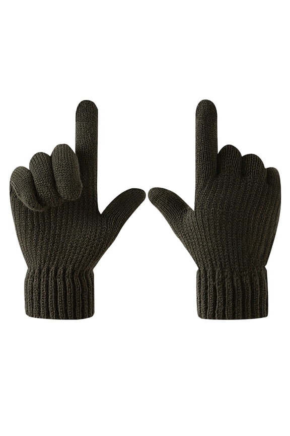 Winter Gloves for Men & Women, Heated Thermal Waterproof Touchscreen All-Purpose, Fleece Lined Cold Weather Gloves, Work, Running, Driving, Ski, Snow, Hunting Texting Gloves, Army Green