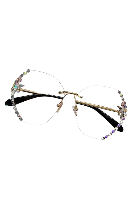Women Large Sunglasses UV Protection Glasses Oversized Classic Trend Ladies Sunglasses with Shiny Large Frame, F