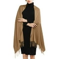 thumbnail image 1 of Soyumi heated shawl wraps for women, cordless Elegant shawls and wraps for evening dresses, cardigan sweaters for women holiday long winter sweater tunic cozy cute plus size sweater, Brown, 1 of 6