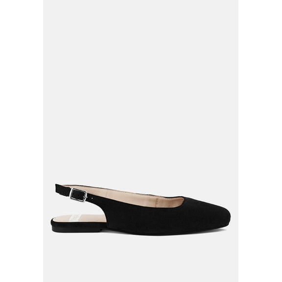 Sozani Genuine Suede Leather Slingback Flats