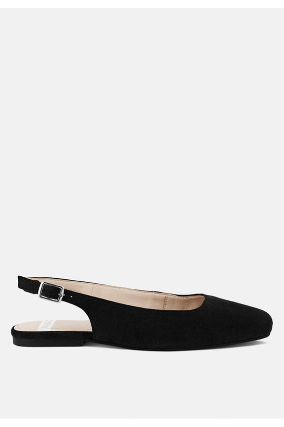 Sozani Genuine Suede Leather Slingback Flats