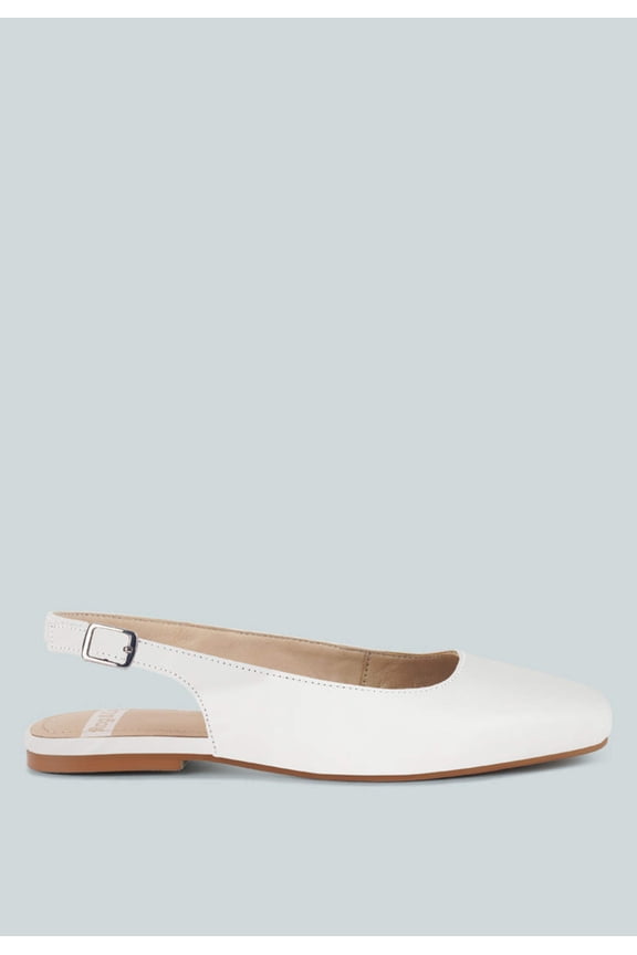 Sozani Real Soft Leather Slingback Flats