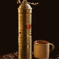 thumbnail image 1 of Sozen Hammered 9" Manual Coffee Grinder Brass – Hand Crank Burr Mill for Turkish Coffee, French Press, Espresso, Camping & Home Use, 1 of 7