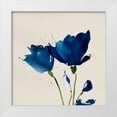 thumbnail image 1 of Sozi 26x26 White Modern Wood Framed Museum Art Print Titled - Blooming Blue Valentine I, 1 of 4