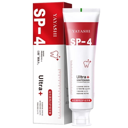 Sp-4 Toothpaste, Probiotic Tooth Whitening Agent, Breath Freshing Whiting Toothpaste for Adults, Dazzling White Toothpaste, Enamel Strengthening Toothpaste 120g (1 pc)