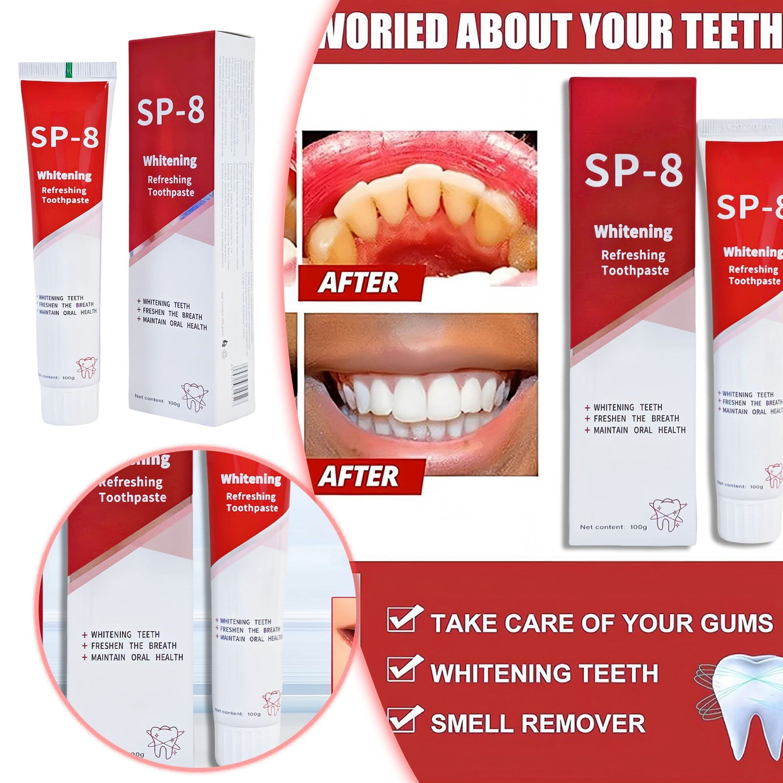 Sp-8 Pasta Dental,SP-8 Probiotic Toothpaste, SP8 Ultra 