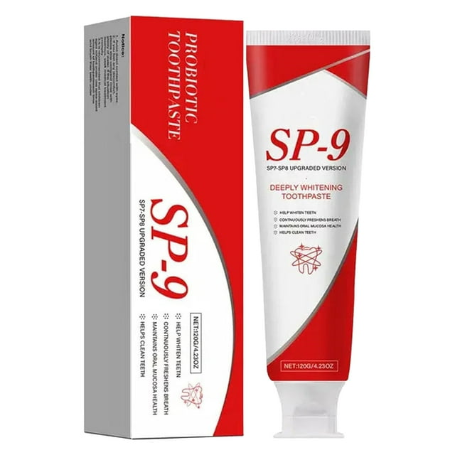 Sp-9 Ultra Whitening Toothpaste, Sp-9 Toothpaste, Sp 9 Probiotic Toothpaste Whitening, Sp 9 Pasta Dental 4.23 oz