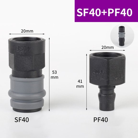 Sp+Pp Sh+Ph Sf+Pf Sm+Pm C-Type Pneumatic Fittings Self Locking Pu Tube Connector Sf+Pf (40)