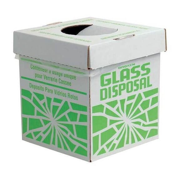 Sp Scienceware Glass Disposal Container,12 lb.,PK6 F24653-0002