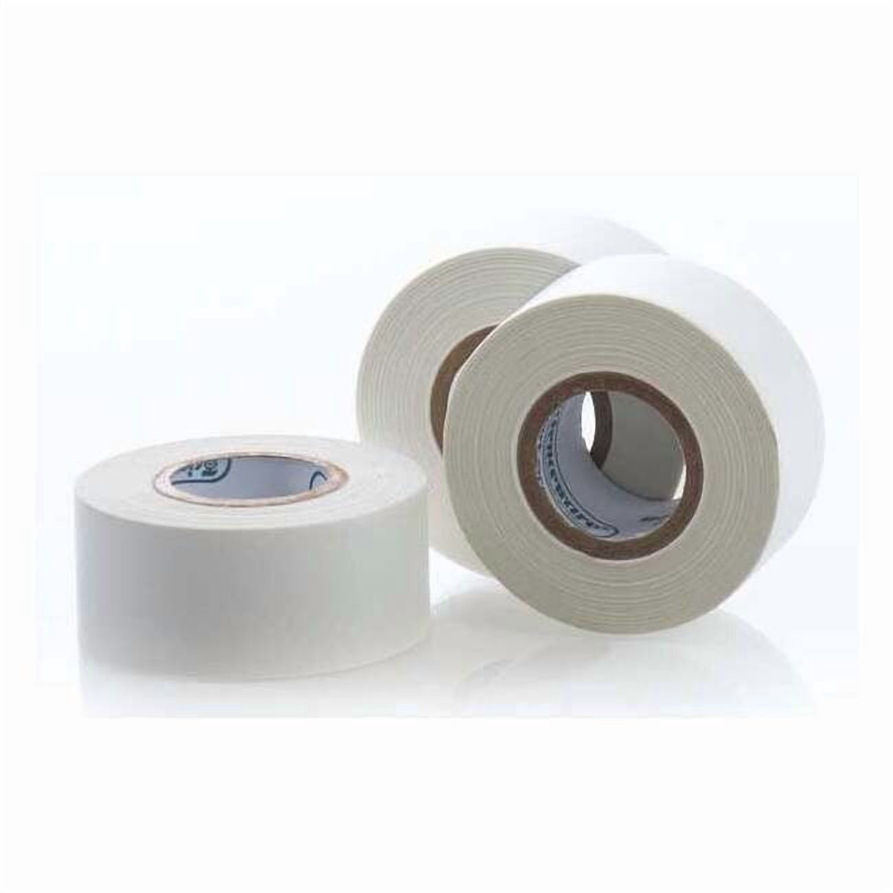 Masking Tape, 1 in W x 15 yd L, 6.3 mil Thick, White, Rubber Adhesive, 3 PK