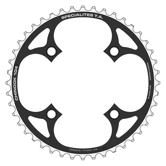 Spcialits TA Chinook 8/9 Speed Outer Chainring 50T Black