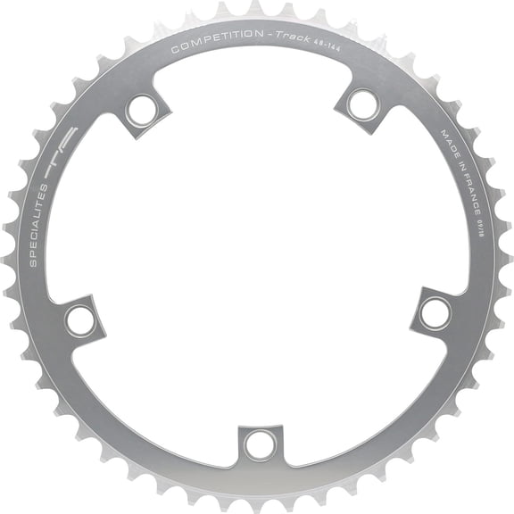 Spcialits TA Track Competition 144 PCD 5 Arm Chainring 52t Silver