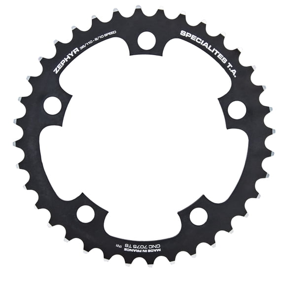 Spcialits TA Zephyr Compact 110pcd 5 Arm 9/10/11 Speed Inner Chainring 38t Black
