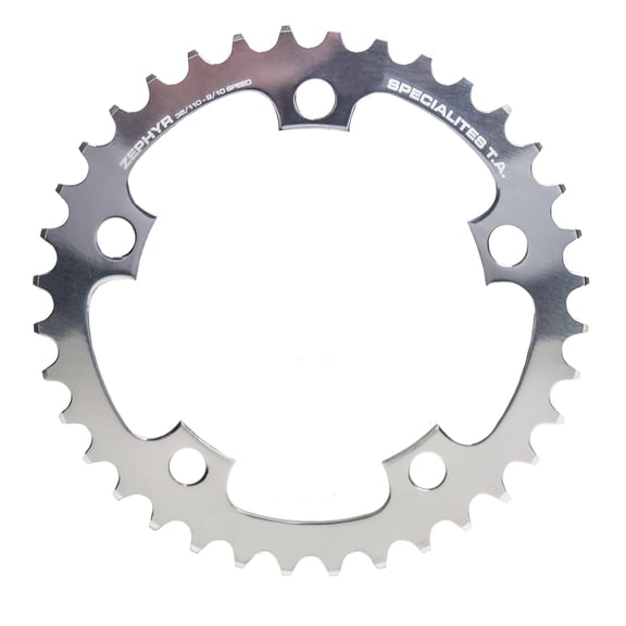 Spcialits TA Zephyr Compact 110pcd 5 Arm 9/10/11 Speed Inner Chainring 38t Silver