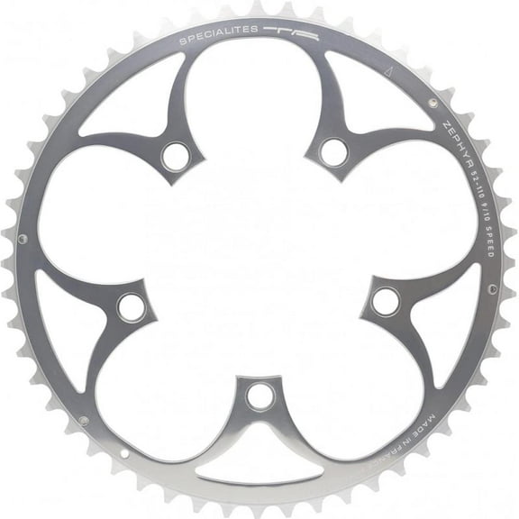 Spcialits TA Zephyr Compact 5-Arm 110pcd 9/10 Speed Chainring Outer 49t Silver