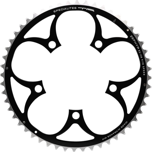 Spcialits TA Zephyr Compact 5-Arm 110pcd 9/10 Speed Chainring Outer 50t Black