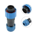 thumbnail image 1 of Sp16 Ip68 Waterproof 2,3,4,5,6,7,9 Pin Plug and Socket Inline Connector Aviation 9Pin, 1 of 9