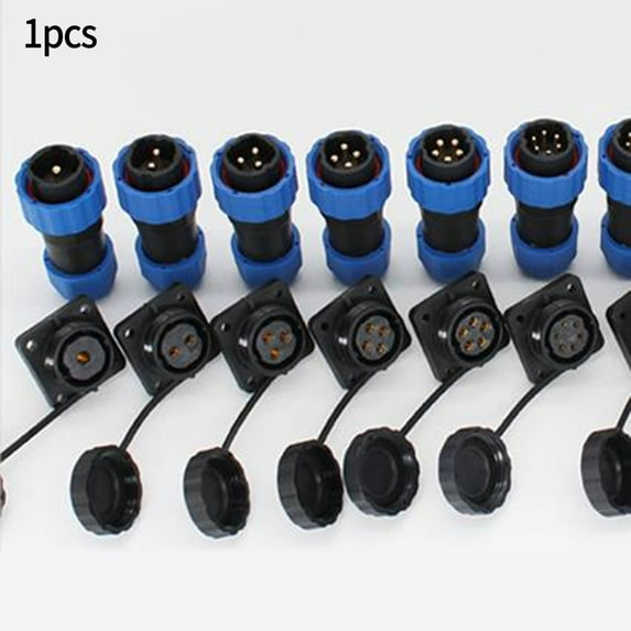 Sp20 Square Panel Mount Ip68 Waterproof Plug & Socket Circular Connector 2-5Pin