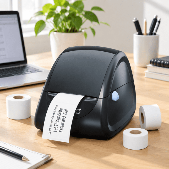 Sp310 Thermal Label Printer, 1" to 3.35" Label Width, Desktop Label Maker