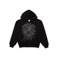 thumbnail image 1 of Sp5der Men's OG Web Studded Zip Hoodie Black, from StockX, 1 of 2