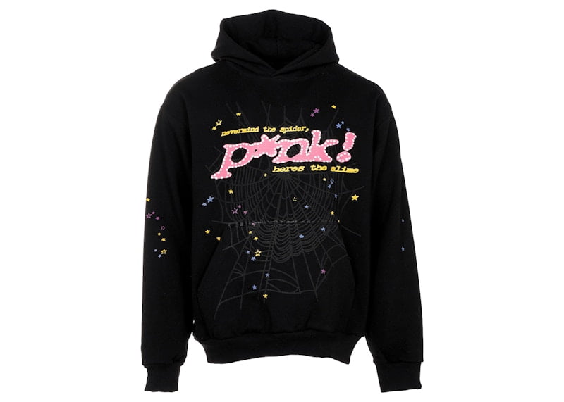 Sp5der-Men-s-P-NK-Hoodie-Black