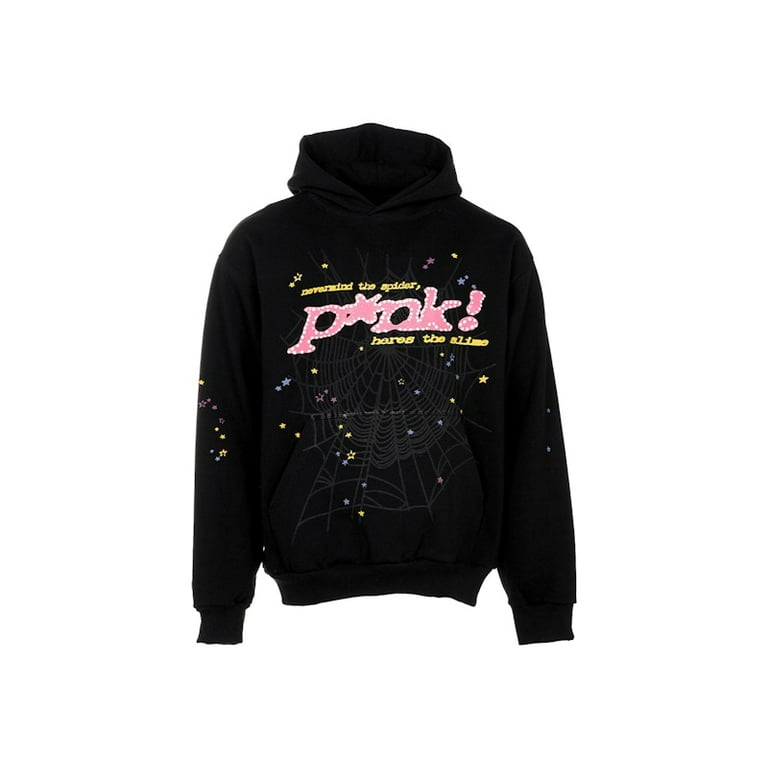 Sp5der Men's P*NK Hoodie Black, from StockX - Walmart.com