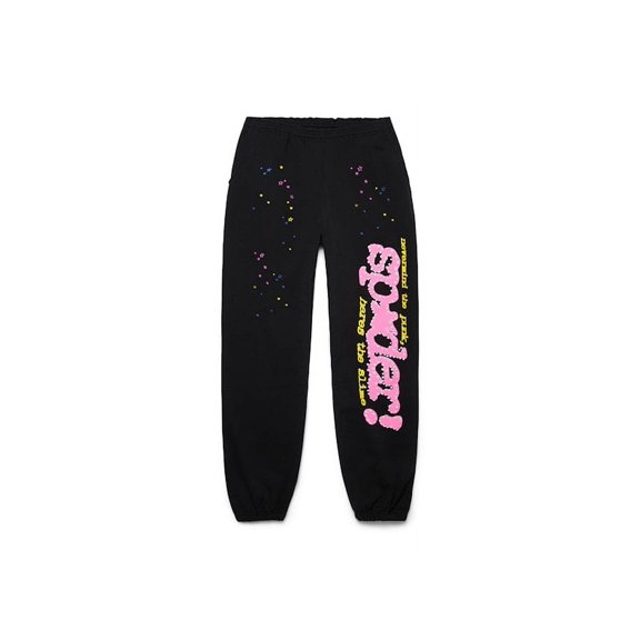 Sp5der Men's P*NK V2 Sweatpant Black, from StockX