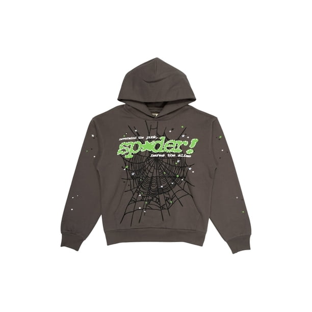 Sp5der Men's Punk V2 Hoodie Slate Grey, from StockX - Walmart