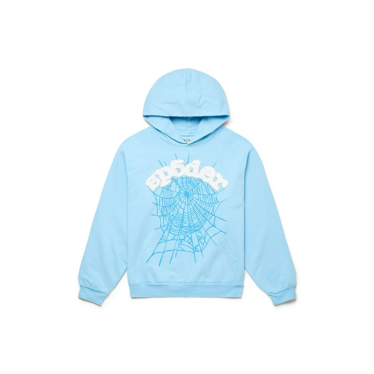 Sp5der Men's Web Hoodie Sky Blue, from StockX - Walmart.com