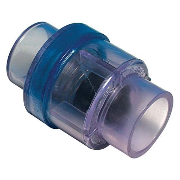 Spa Air Blower Check Valve 1.5 Inch - Spring Loaded Backflow Preventer for Hot Tub & Pool Equipment - Durable Replacement Part