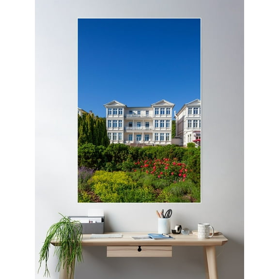 Spa Architecture, Zinnowitz, Usedom Island, Mecklenburg-Western Pomerania Poster Wall Art, Modern Wall Decor For Living Room Bedroom, 16x24 UNFRAMED